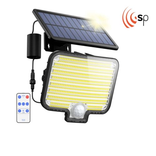 Lampada da parete solare da giardino Golumup, 297 LED