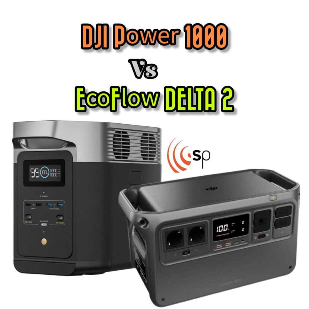 Comparativa generadores solares portátiles DJI Power 1000 vs Ecoflow Delta 2